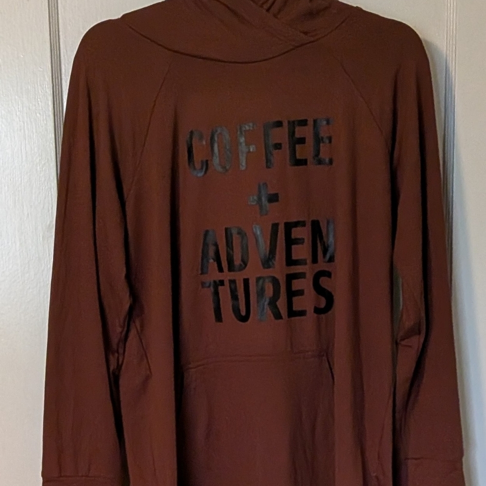 NWOT: L LuLaRoe Coffee + Adventures Chocolate Brown Amber